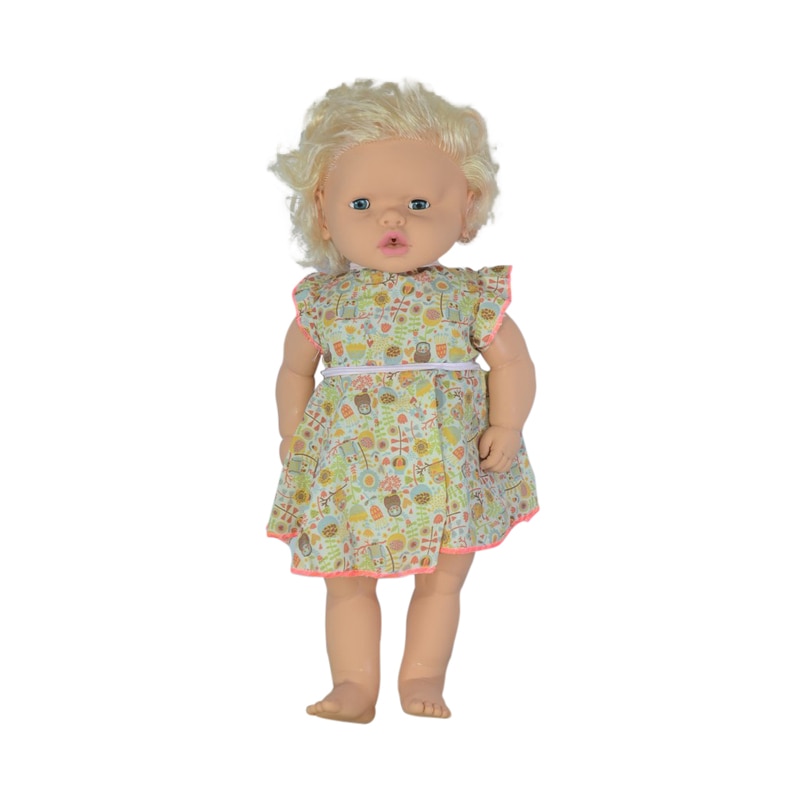 Papusa fetita 60 cm pentru fete 3+ ani Mini Junior 056228-3B, Multicolor