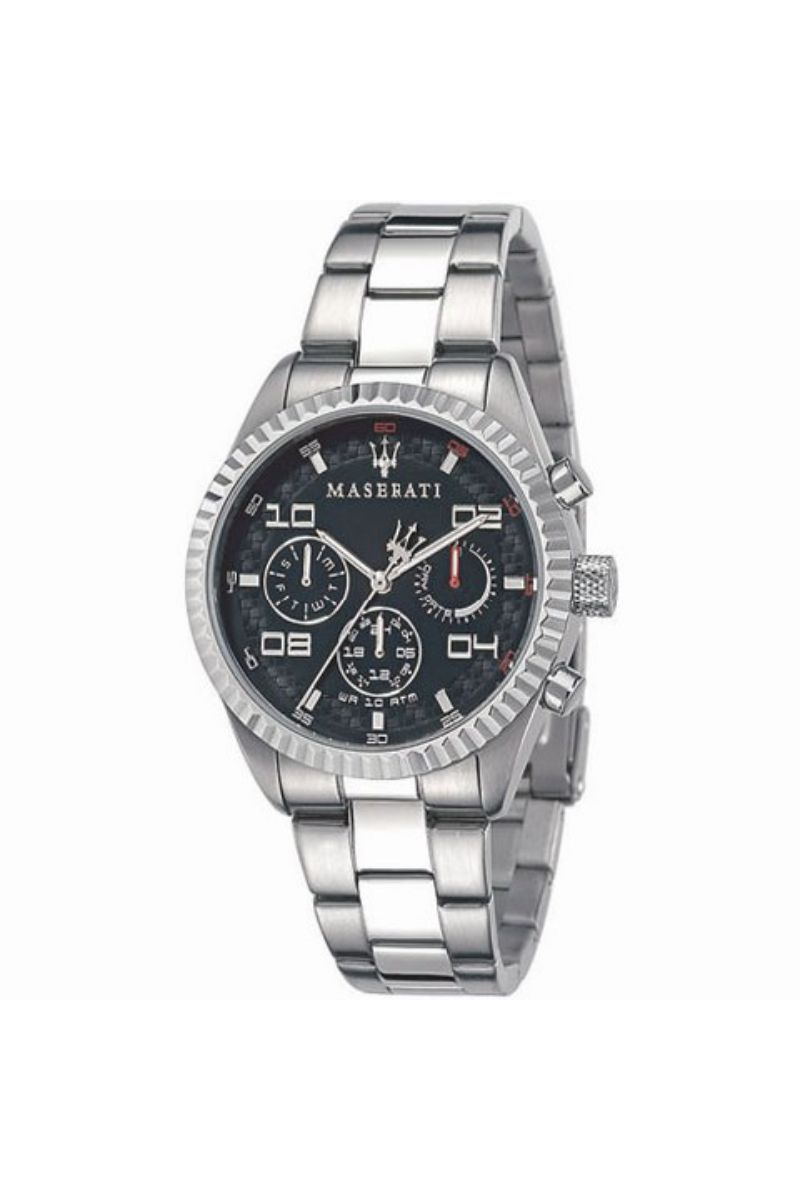 Ceas barbatesc Maserati, R8853100012, Argintiu/Negru