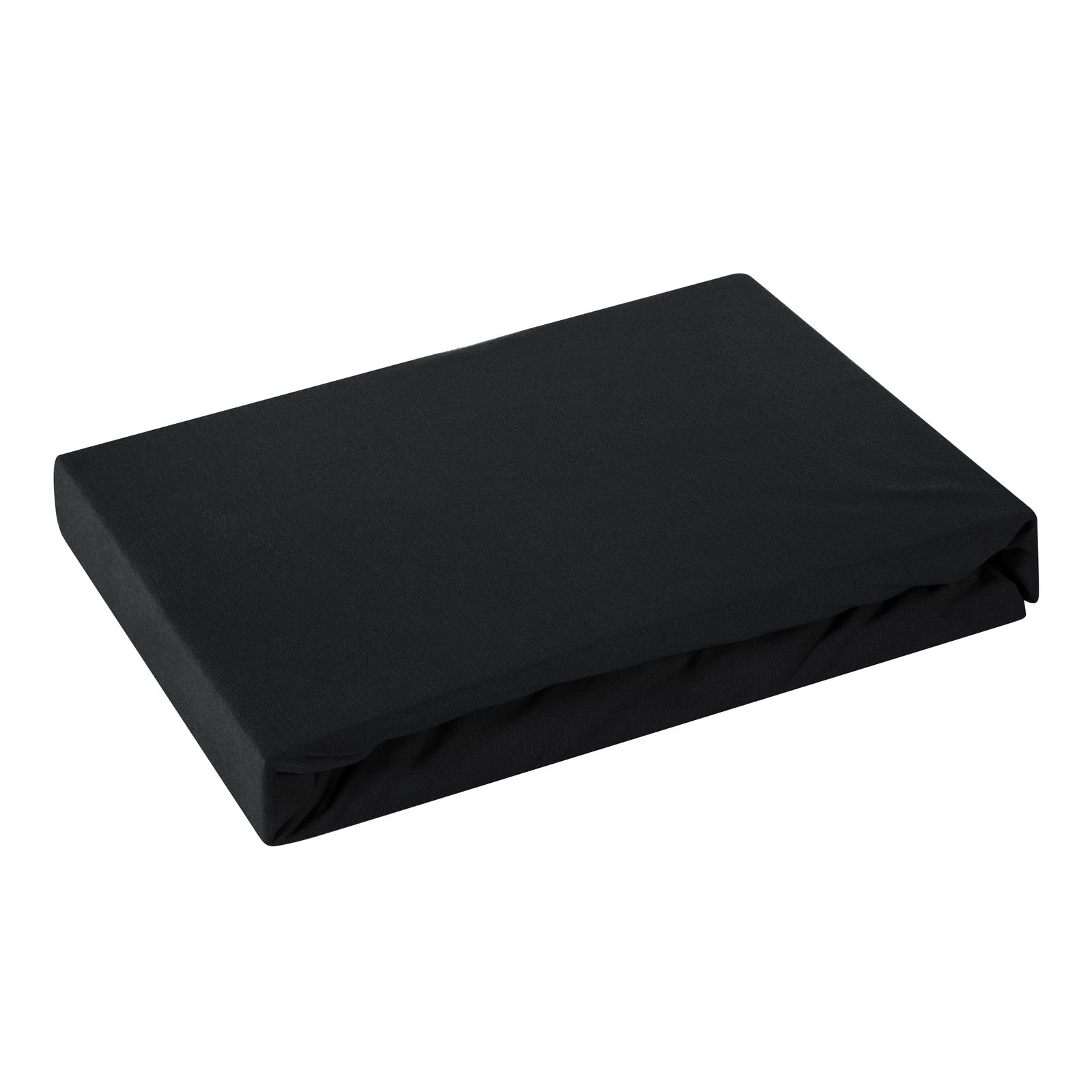 Cearsaf cu elastic jersey, 90x200, Eurofirany, Negru