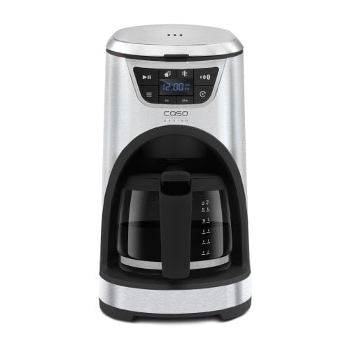 Filtru de cafea Caso Germany, Novea C4, capacitate 12 cesti, filtru carbune activ, putere 1000 W, display LED, rezervor detasabil din plastic fara BPA, inox