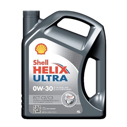 Pachet Ulei motor SHELL HELIX ULTRA ECT C2C3 4L + Suport magnetic Tellur MCM3 pentru ventilatie, plastic, Negru