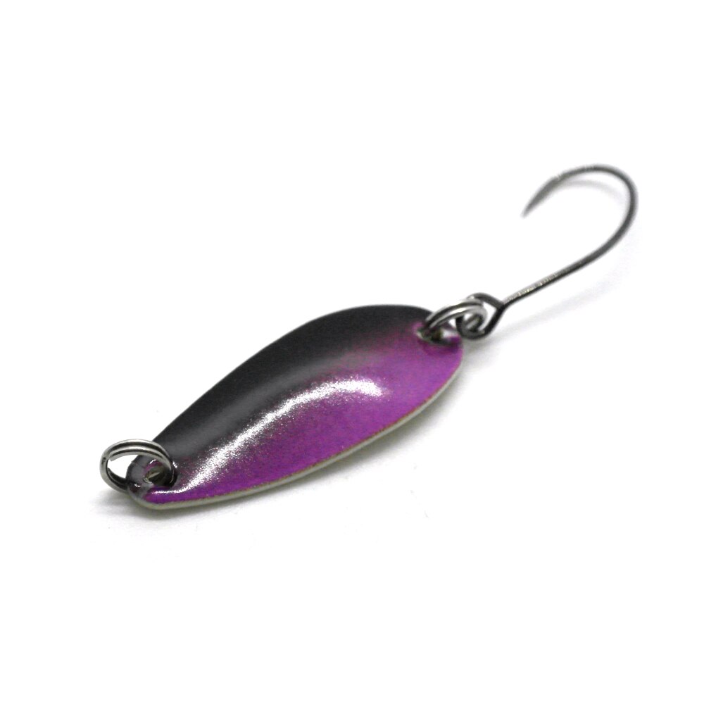 Oscilanta pastrav Kamatsu Trout Spoon 3.5cm , 3gr , 007 (Black & Fuchsia)