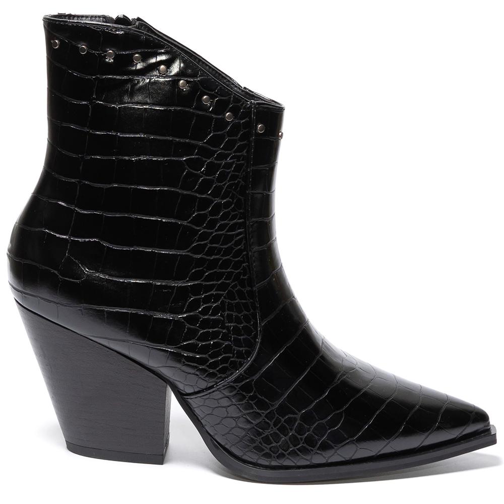 Botine dama Zada, Negru, Negru