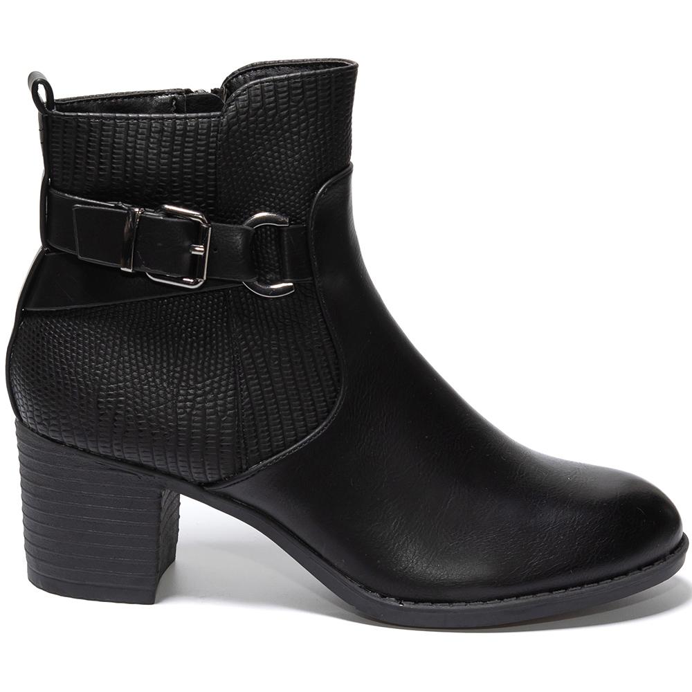 Botine dama Liene, Negru, Negru