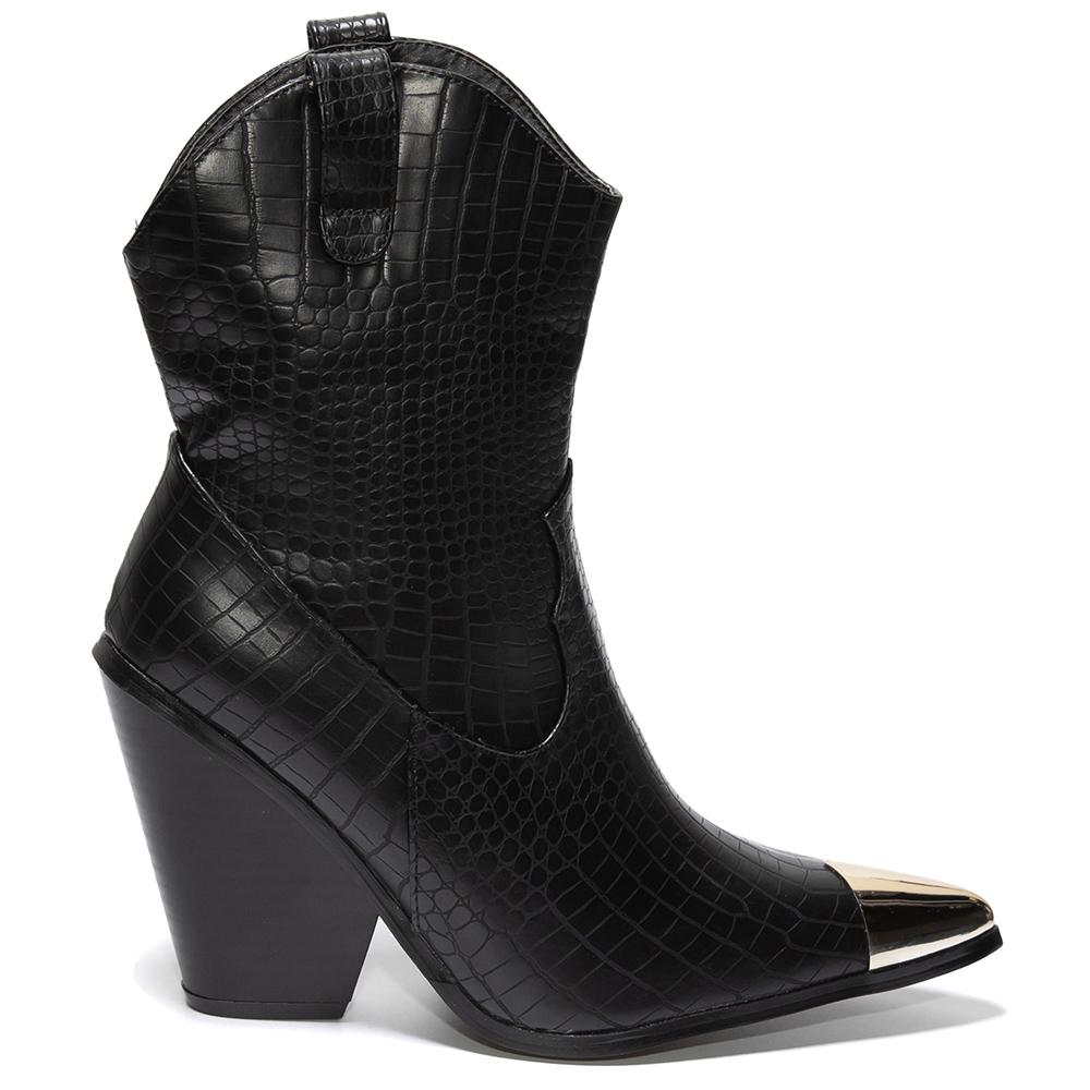 Botine dama Hosanna, Negru, Negru