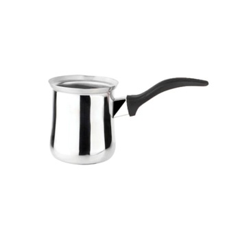 Ibric din Inox, Capacitate de 0.4 L, Maner Ergonomic, Mentine Caldura, Ideal pentru Ceai si Cafea, Coada Ebonita, Culoare Argintiu Ibric din Inox, Capacitate de 0.4 L, Maner Ergonomic, Mentine Caldura, Ideal pentru Ceai si Cafea, Coada Ebonita, Culoare Argintiu