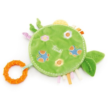 Jucarie de plus pentru dentitie Meadow Trudi, 14 cm, Verde Jucarie de plus pentru dentitie Meadow Trudi, 14 cm, Verde