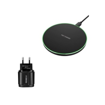 Incarcator Wireless 15W, slim pad SUPER FAST CHARGE, Smart Senzor, Negru Incarcator Wireless 15W, slim pad SUPER FAST CHARGE, Smart Senzor, Negru