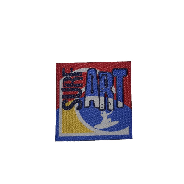 Petic textil, patch brodat , 60 x 60mm, Surf Art, Wenco