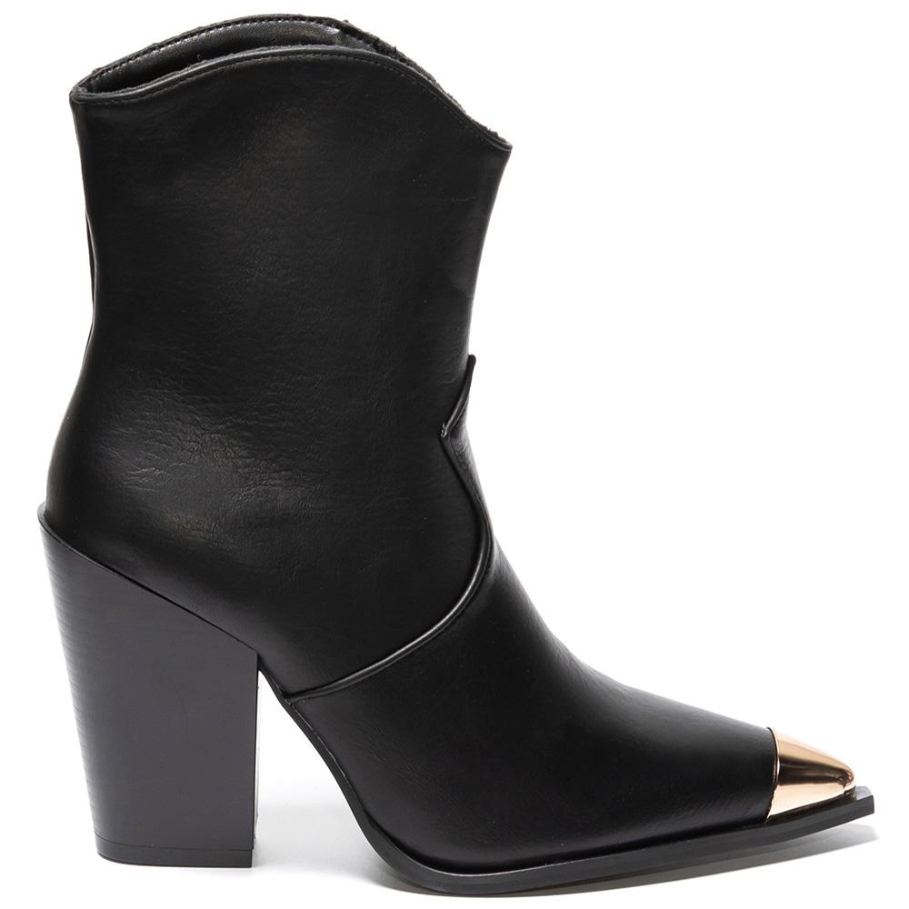 Botine dama Aneko, Negru, Negru