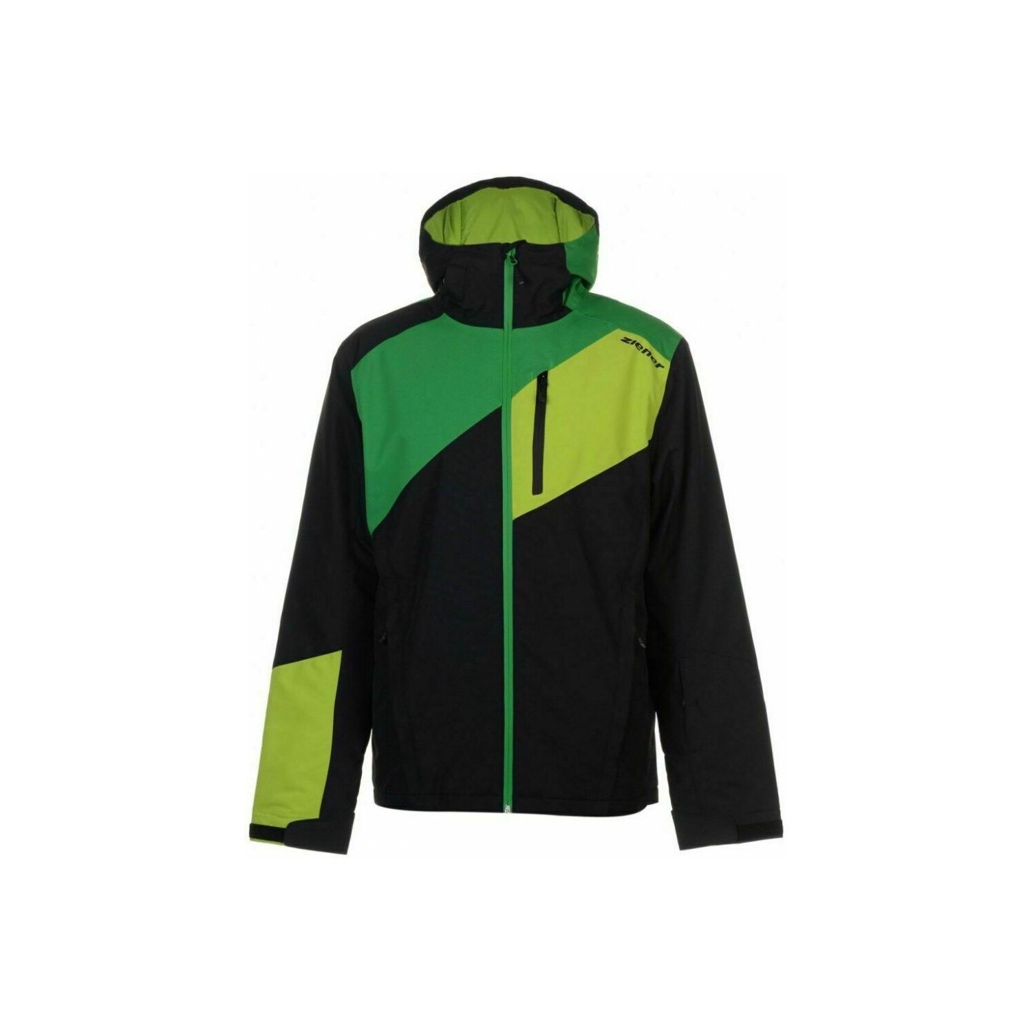 Geaca, Ziener, Tamos, Neagra/Verde, XL INTL, Barbati