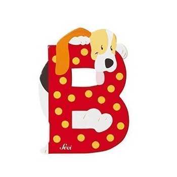 Litera B din Lemn Pictata manual, Sevi, 10 cm Litera B din Lemn Pictata manual, Sevi, 10 cm