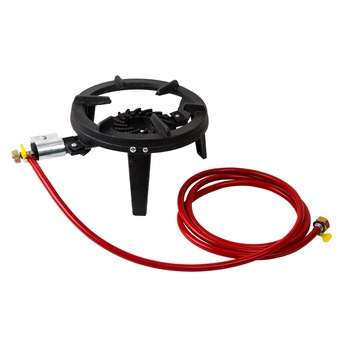Set arzator rotund, pirostrie din fonta, (ZTS 5443) diametru 28cm, 2.5m furtun, 2 coliere, stut buteli / SET 30043 Set arzator rotund, pirostrie din fonta, (ZTS 5443) diametru 28cm, 2.5m furtun, 2 coliere, stut buteli / SET 30043