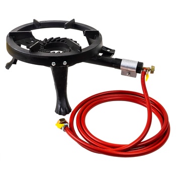 Set arzator rotund, pirostrie din fonta, (ZTS 5442) diametru 33cm, 2.5m furtun, 2 coliere, stut butelie / SET 30042 Set arzator rotund, pirostrie din fonta, (ZTS 5442) diametru 33cm, 2.5m furtun, 2 coliere, stut butelie / SET 30042