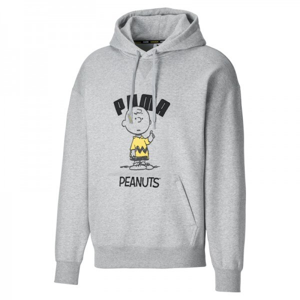 Hanorac Puma x peanuts hoodie 530614-04, Barbati, S INTL, Gri