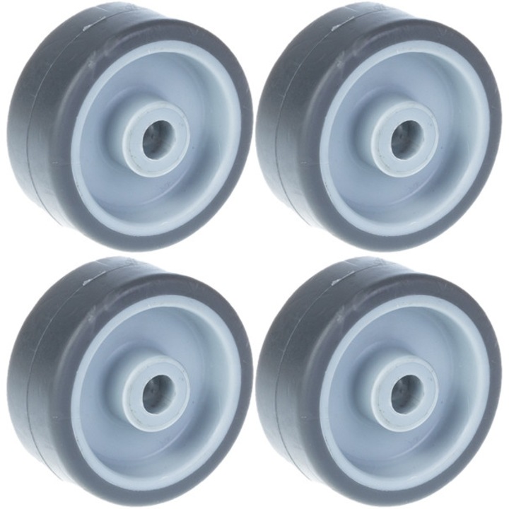 Set de 4 anvelope de cauciuc de 50 mm, materiale rezistente