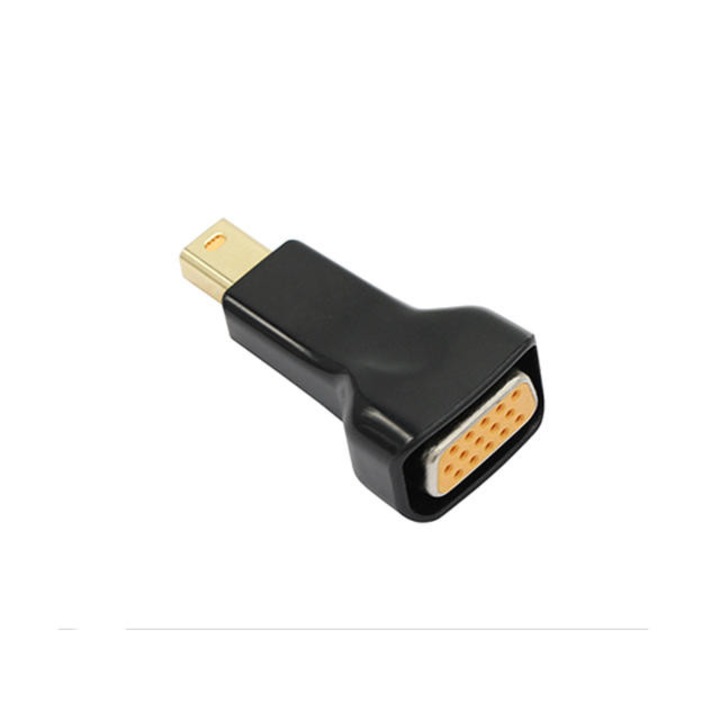 Преходник VCom SS001178, Адаптер от DP Мъжки към VGA Женски, Черен