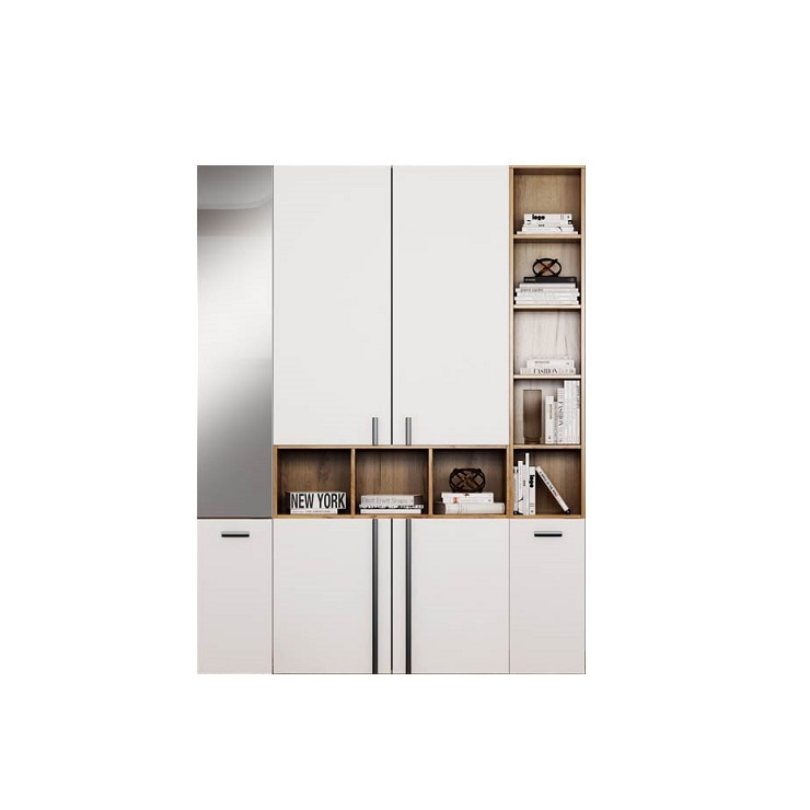 Dulap Dormitor Fox cu oglinda 153 cm pal melaminat 16 mm 153x47x198cm