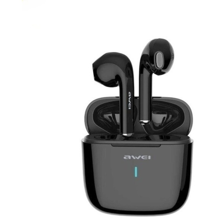 AWEI T26 Vezeték nélküli fülhallgató, Bluetooth 5.0, TWS, fekete