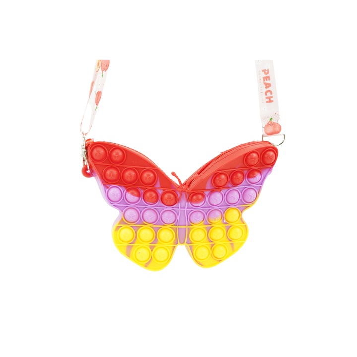 Flippy Játék, Pop It Now & Flip it, válltáska, pillangó, sárga lila