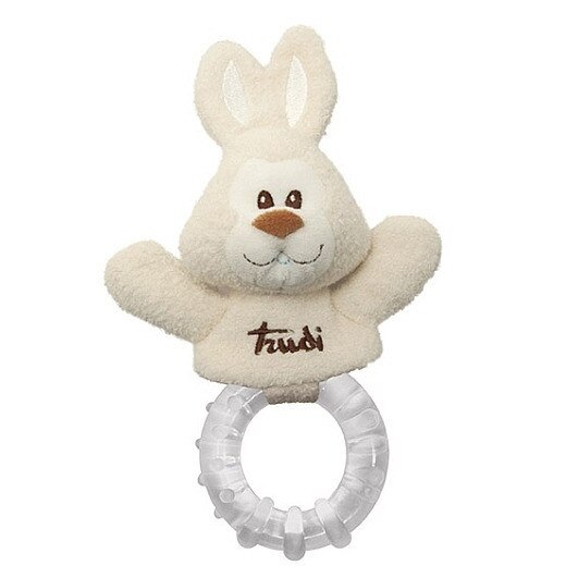 Jucarie pentru dentitie Bite Bunny, 18cm, Bej
