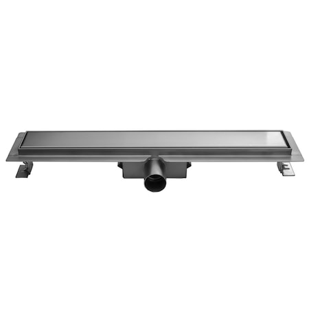 Rigola dus integrala din otel inoxidabil cu gratar sau acoperire ceramica Iperinox 400mm