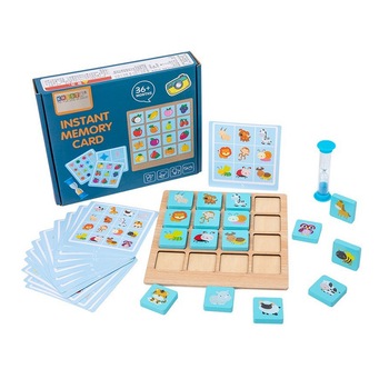 Joc de memorie si inteligenta din lemn Instant Memory Card, + 3ani Joc de memorie si inteligenta din lemn Instant Memory Card, + 3ani