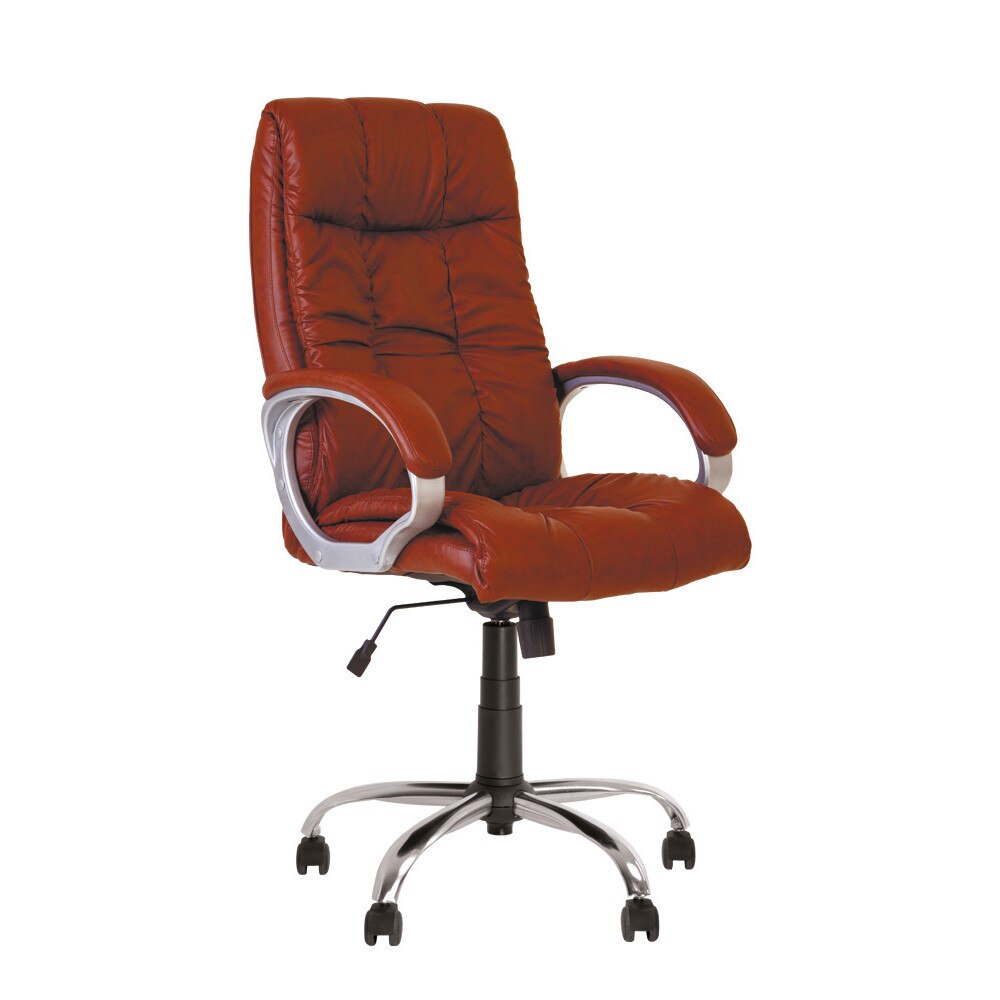 Scaun directorial Moderna Matrix, piele ecologica, maro