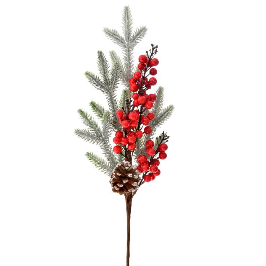 Crenguta cu fructe de padura si con,50cm