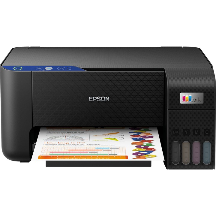 Imprimanta multifunctionala, Epson, EcoTank L3211, inkjet, color, A4, USB, Negru