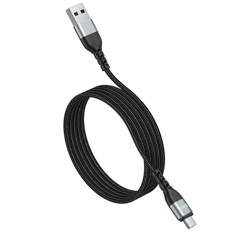 Cablu Date Hoco U96 USB to MicroUSB Magnetic 1.2m Negru