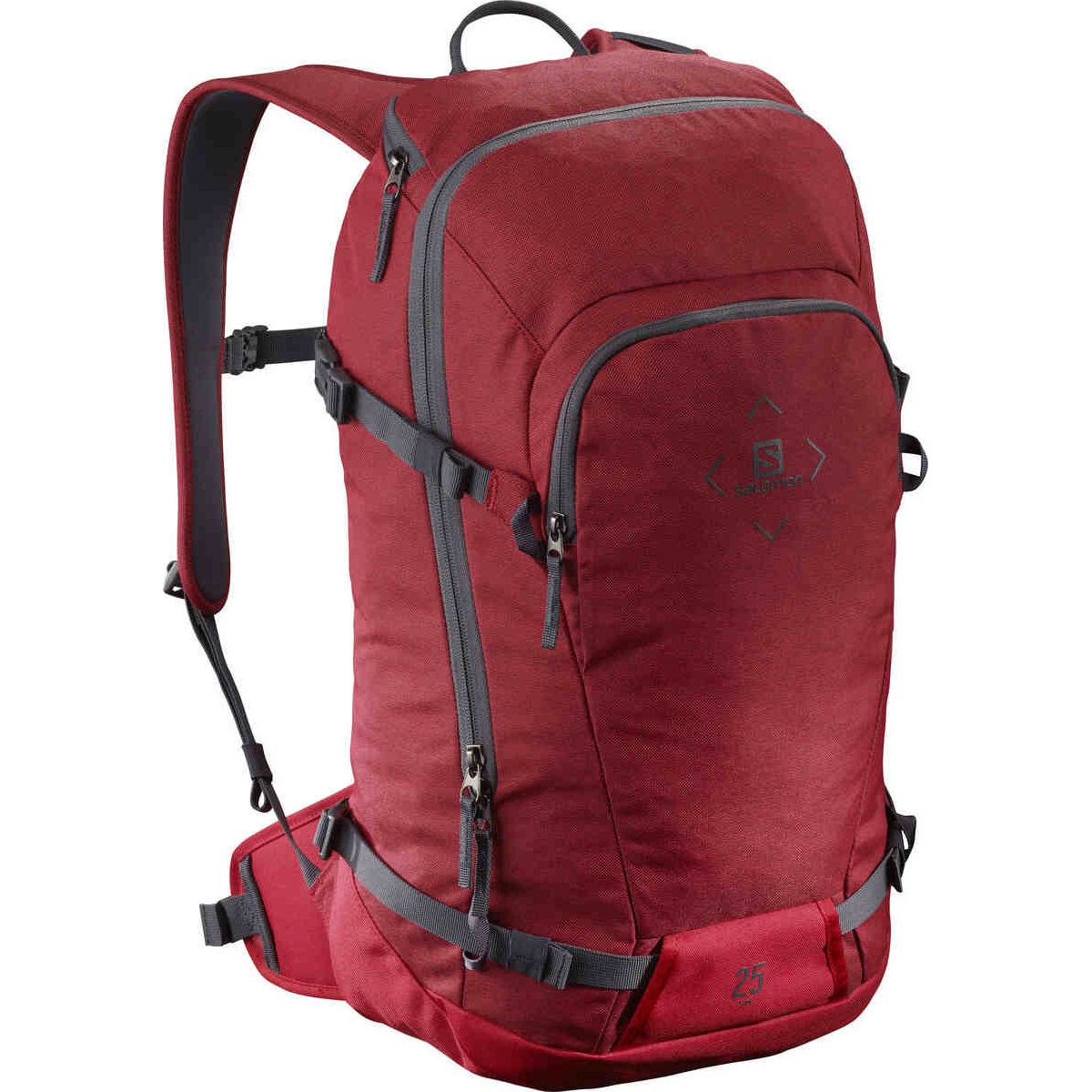 Rucsac sport Salomon Side 25, 25 litri, unisex, rosu inchis