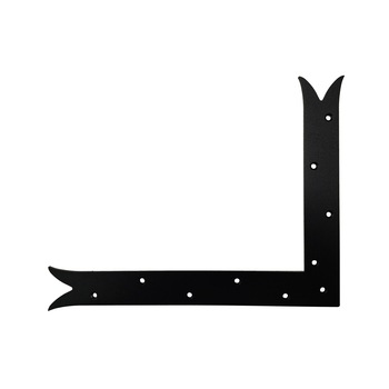 Coltar gotica, drept, din otel, 24x30 cm, negru Coltar gotica, drept, din otel, 24x30 cm, negru