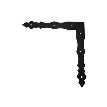 Vinclu de imbinare decorativ, plat, otel, 30x30 cm, negru Vinclu de imbinare decorativ, plat, otel, 30x30 cm, negru