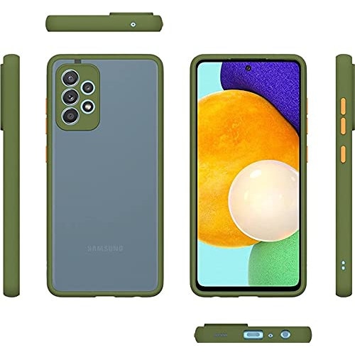 Husa Premium cu protectie la camere si finisaj mat pentru Samsung Galaxy A52 4G / A52 5G / A52s 5G, Verde deschis