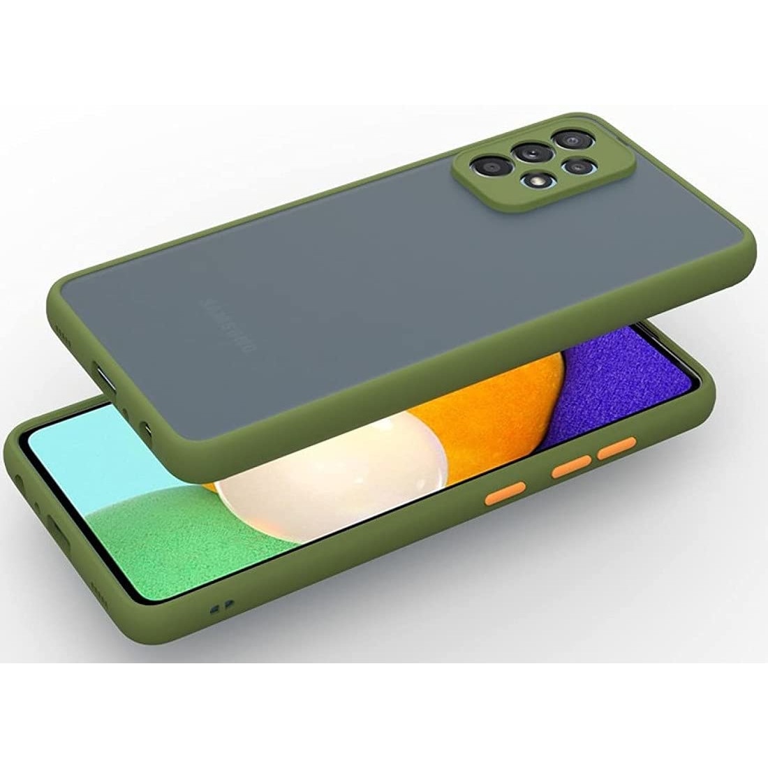 Husa Premium cu protectie la camere si finisaj mat pentru Samsung Galaxy A52 4G / A52 5G / A52s 5G, Verde deschis
