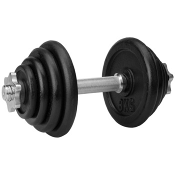 Gantera ajustabila Avento, 15 kg, Negru Gantera ajustabila Avento, 15 kg, Negru