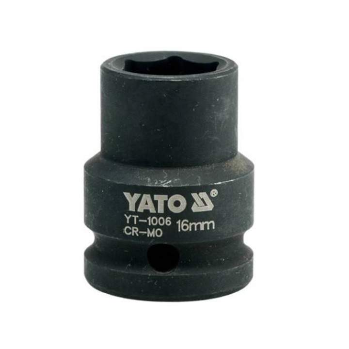 Ударен шестостенен гаечен ключ 1/2", 16mm, Yato YT-1006