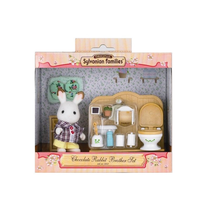 Sylvanian Families 5022033 Csoki Nyuszi bátyó fürdőszoba bútorral Sylvanian Families
