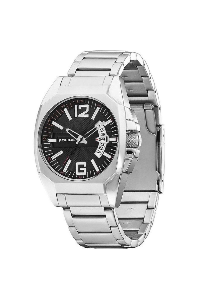 Ceas barbatesc Police, R1453195025, Argintiu/Negru
