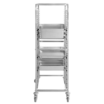 Carucior debarasare tavi, capacitate 18 tavi x GN 2/1 inox, 590x670x(H)1740 mm, Hendi Carucior debarasare tavi, capacitate 18 tavi x GN 2/1 inox, 590x670x(H)1740 mm, Hendi