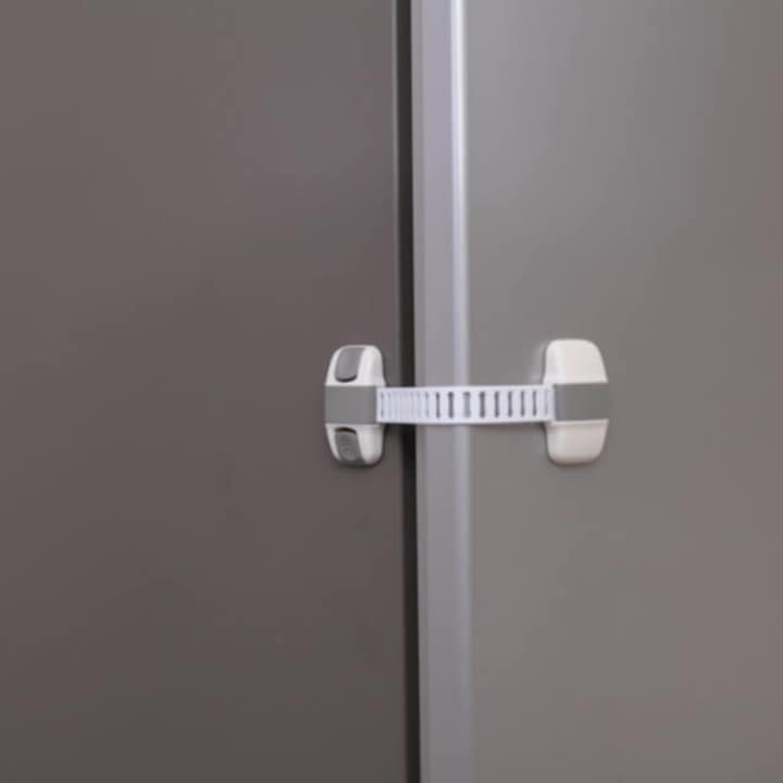 Set 4 protectii, Empria, flexibile si ajustabile pentru dulapuri, 20 x 5.5 cm, Gri