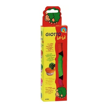 Set plastilina colorata rosu verde roz Giotto Bebe Set plastilina colorata rosu verde roz Giotto Bebe