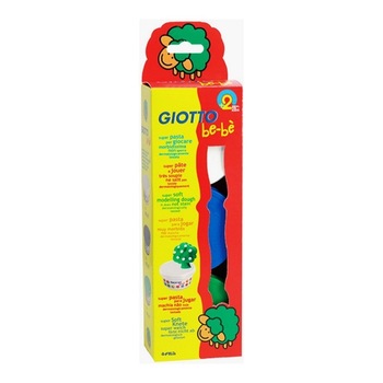 Set plastilina colorata alb albastru verde Giotto Bebe Set plastilina colorata alb albastru verde Giotto Bebe