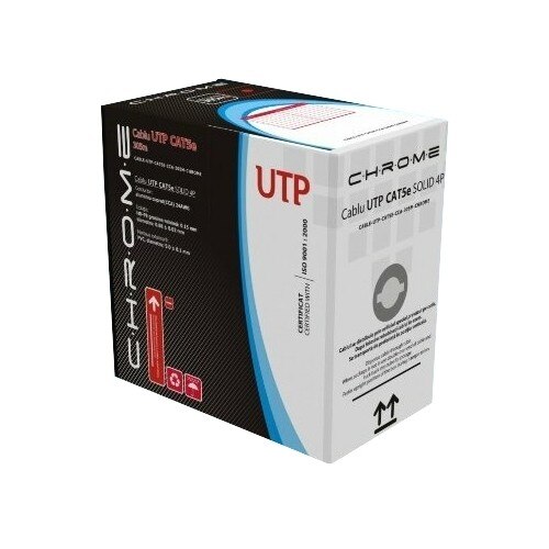 Cablu UTP cat5e aluminiu cuprat Chrome