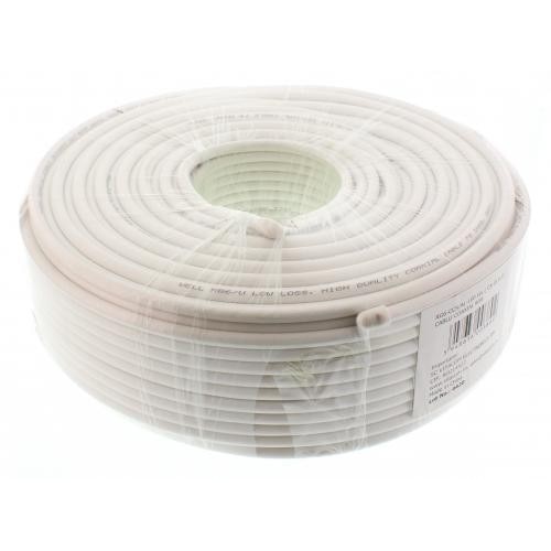 Cablu coaxial RG6, 75R,fire otel cuprat, ecranat cu folie AL+Al&Mg 48X0.12, Well