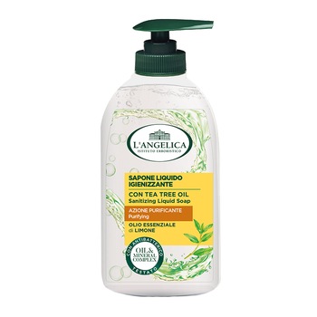 Sapun lichid L'Angelica Officinalis, Tea Tree Oil & Lemon, 300 ml Sapun lichid L'Angelica Officinalis, Tea Tree Oil & Lemon, 300 ml
