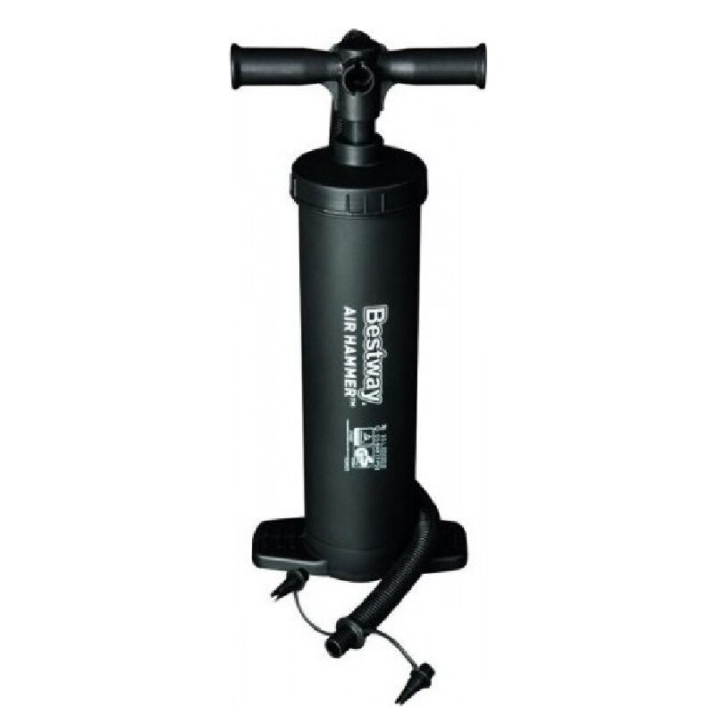 Pompa manuala, Bestway, Air Hammer, 3 adaptoare, 48 cm, volum 3,5 l/ciclu