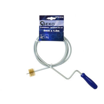 Sarpe pentru desfundat tevi cu perie 5 mm x 1.5 m Geko G73151A Sarpe pentru desfundat tevi cu perie 5 mm x 1.5 m Geko G73151A