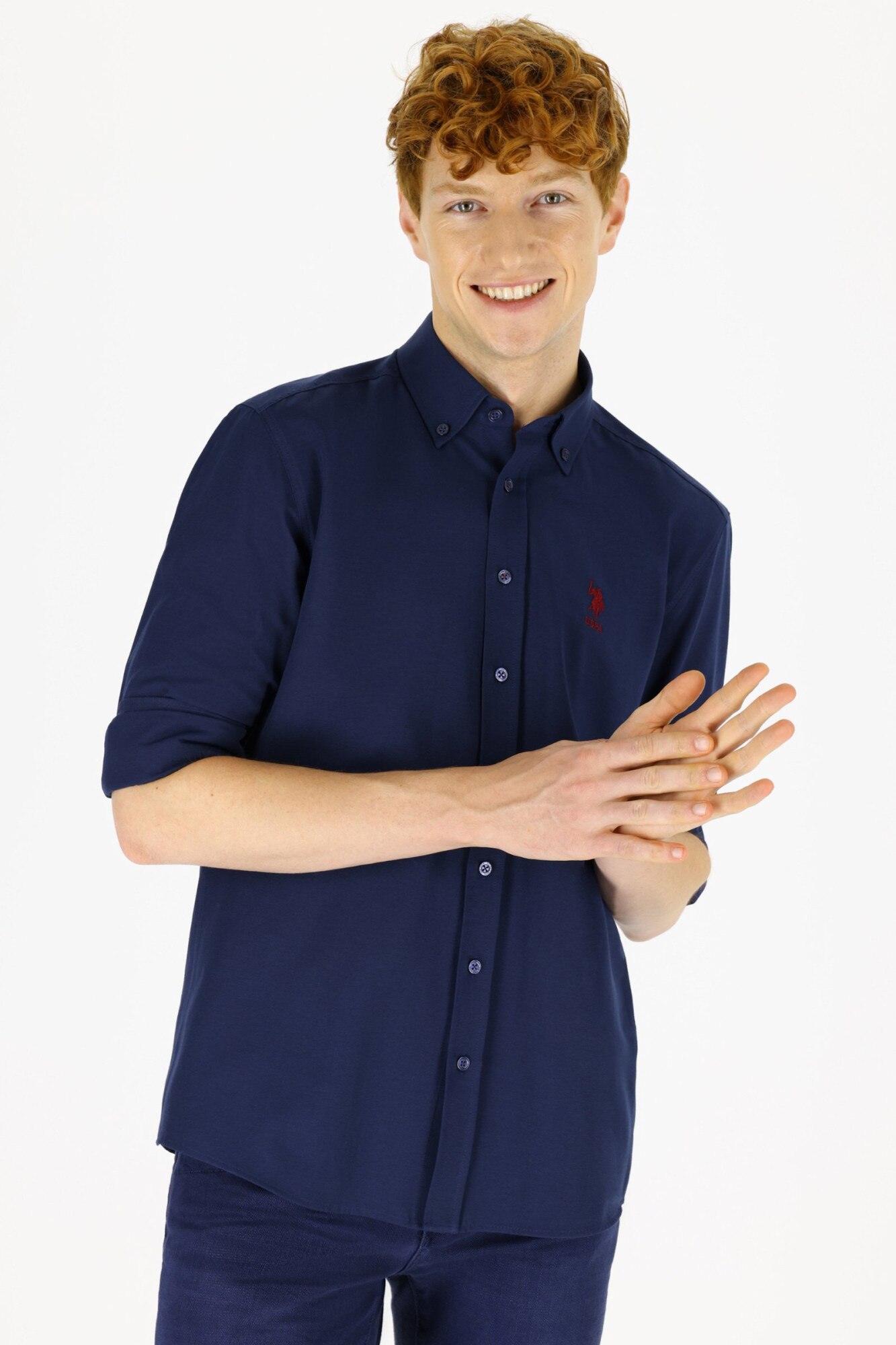 Camasa Barbat,U.S Polo Assn.,1271163, Bleumarin